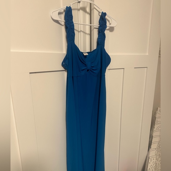 NWOT First Love Vibrant Blue Sleeveless Maxi Dress - Picture 3 of 7